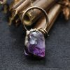 Jewelry Niche Personality Crystal Rough Stone Pendant Necklace