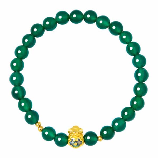 High Grade Green Beads String Women Bracelet