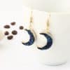 Natural stone moon necklace sweater