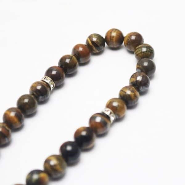 Tiger eye stone rosary bracelet