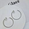 Women's Temperament Circle Mosquito Coil Ear Clip To Show Thinness