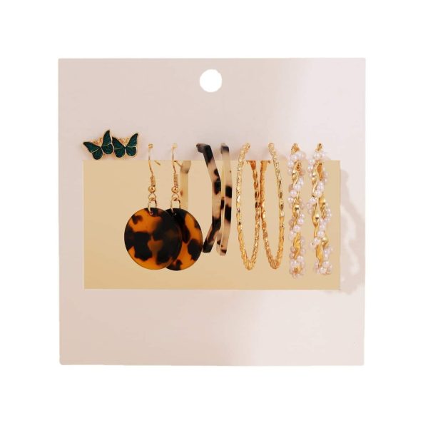 Personalized Earring Set 5 Pairs Of Creative