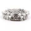 Natural stone set bracelets beads energy volcanic stone tiger eye beads bracelet