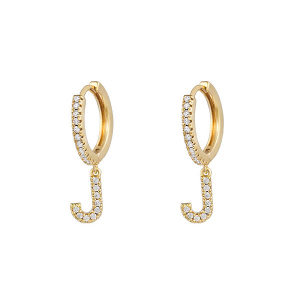Women's Korean Style Small Earrings Half Circle