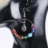 Natural stone bead earrings