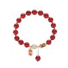 Natural Red Agate Bracelet Niche High Sense