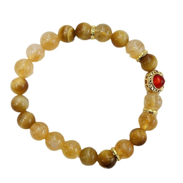 Handmade Women's Bracelet Natural Citrine Bracelet