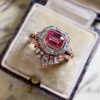 European And American Retro Style Ruby Women's Fashion Ring
