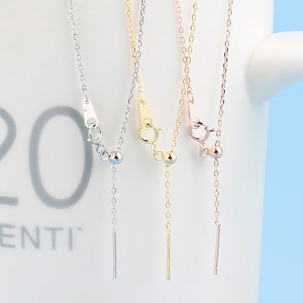 Stainless Steel DIY Titanium Steel Simple Necklace Adjustable