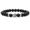 Fashion Personality Tigereye Buddha Head Stretch Bracelet