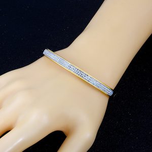 European And American Fashion Stainless Steel Full Brick Buckle Bracelet