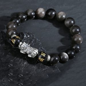High Grade Black Beads String Pi Xiu Bracelet