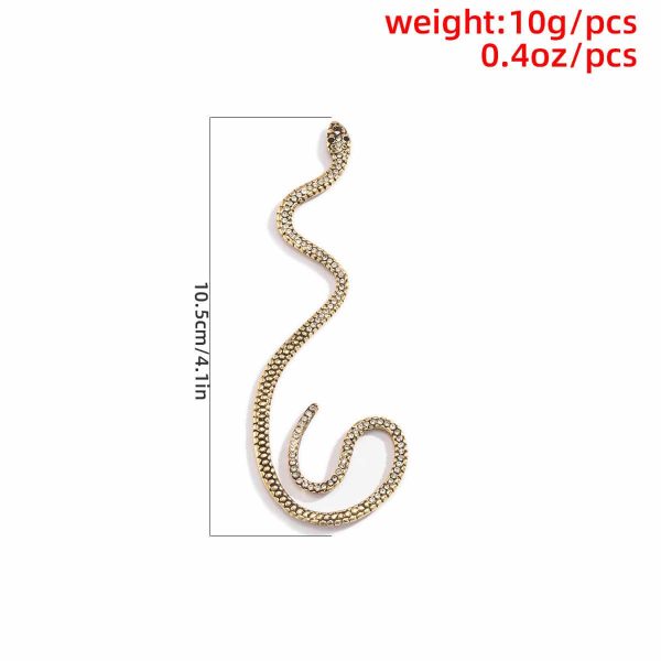 21bb8d73-62cd-4a99-b78c-8ebd251ac9f2.jpg Exaggerated Micro-set Rhinestone Three-dimensional Snake Ear Cuff