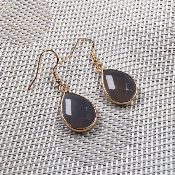 Vintage Natural Crystal Drop Earrings