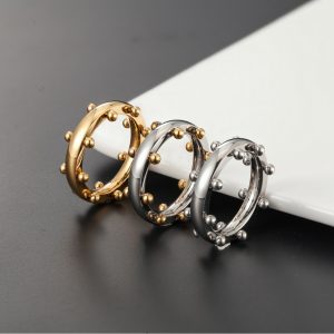 Fashion Cool Ring Golden Smooth Minimalist