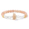 Women's Natural Imitation Sunstone Amethyst Bead Bracelet
