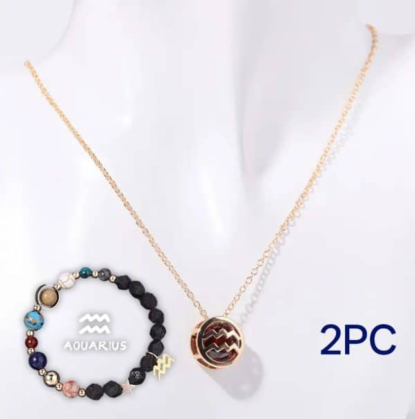 Natural Stone Beaded Necklace Set