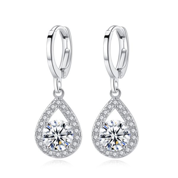 Water Drop Zircon Set Necklace Angel Tears Micro Inlaid Jewelry Set