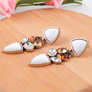 Water drop stud earrings