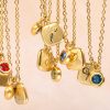 December Birthday Stone Pendant High Color Retention Necklace
