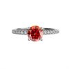 S925 Silver Simple Four-claw Moissanite High-end Stylish Birthday Gift