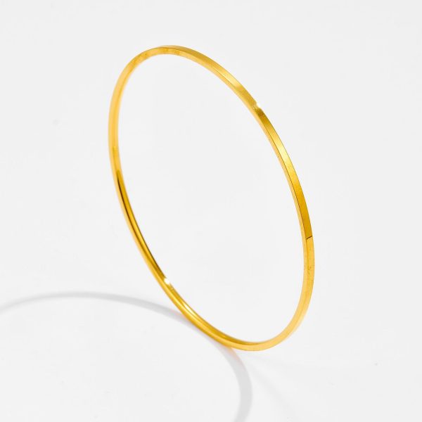 Simple Textured All-match Fashion Titanium Steel Women's Bracelet
