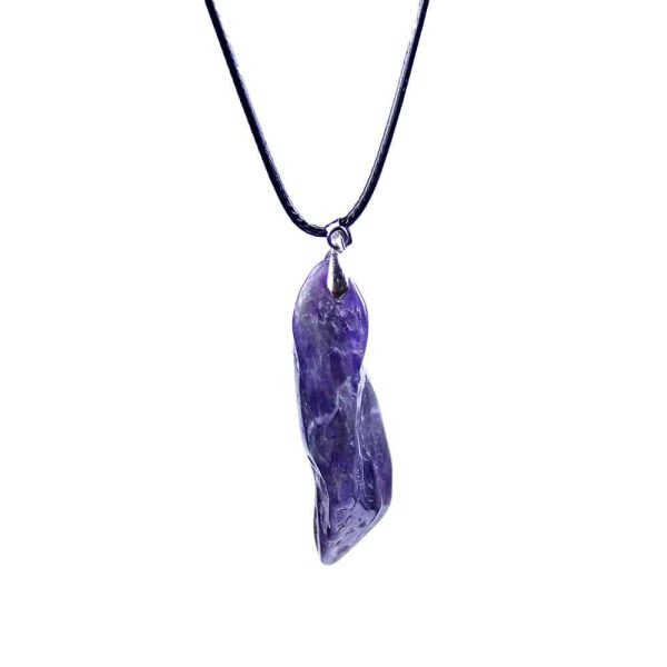 Natural Dream Amethyst Dog Teeth Pendant