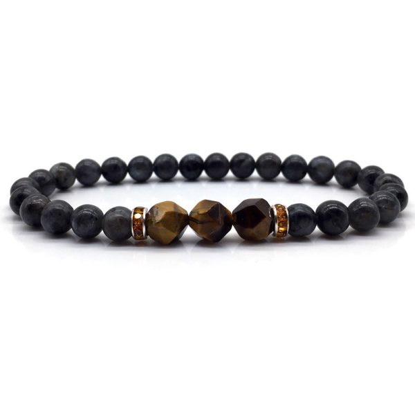 Glitter stone volcanic stone bracelet