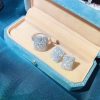 Ring Luxury Exaggerated Ladies Zircon 2-Piece Set