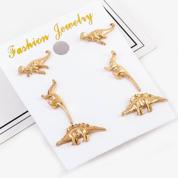 22582a62-b104-413e-8cde-774d927873d9.jpg Small Animal Dinosaur Set Personalized Earrings