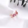 Stone heart-shaped ring student