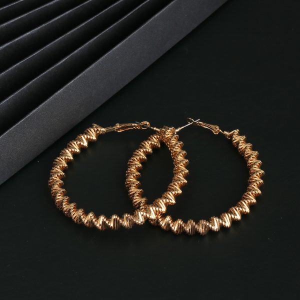 Exaggerated fashion simple punk big circle earrings