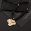 Fashionable All-match Simple Women's Metal Square Pendant