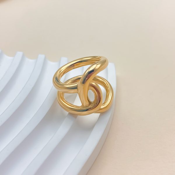 Knotted Trendy Women's Opening Adjustable Ring