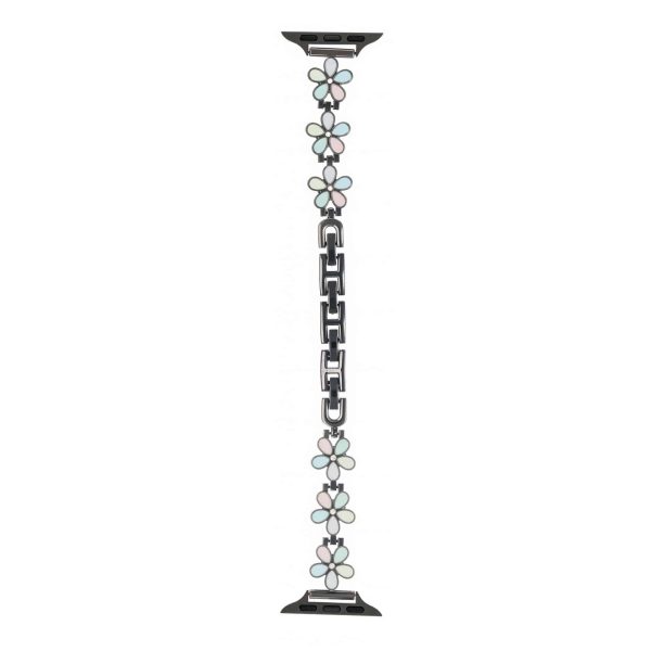 Five Petal Flower Shadow Metal Chain Watch Band