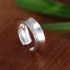 Open Ring Korean Frosted Sterling Silver Ring Sterling Silver Ornament
