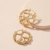 New Exaggerated Retro Geometric Circle Earrings Women