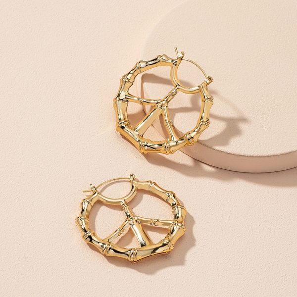 New Exaggerated Retro Geometric Circle Earrings Women