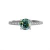 S925 Silver Simple Four-claw Moissanite High-end Stylish Birthday Gift