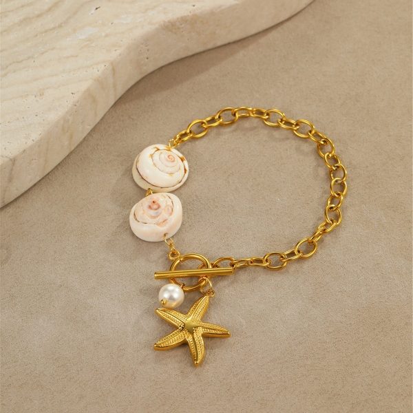 22c37e28-20d6-4989-9f4f-77fca736d9e1_trans.jpeg Ocean Style Natural Shell Starfish Necklace Women's Stainless Steel Gold Plated