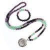 Dongling Long Yoga Lotus Pendant Necklace