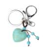 Love Natural Stone Crystal Keychain