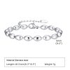 Stainless Steel Fashionable Rugby Bead Necklace Bracelet Gold