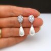 Water Drop Creative Drop Earrings Inlay