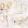 Ladies European And American Pearl Earrings Set Of 4