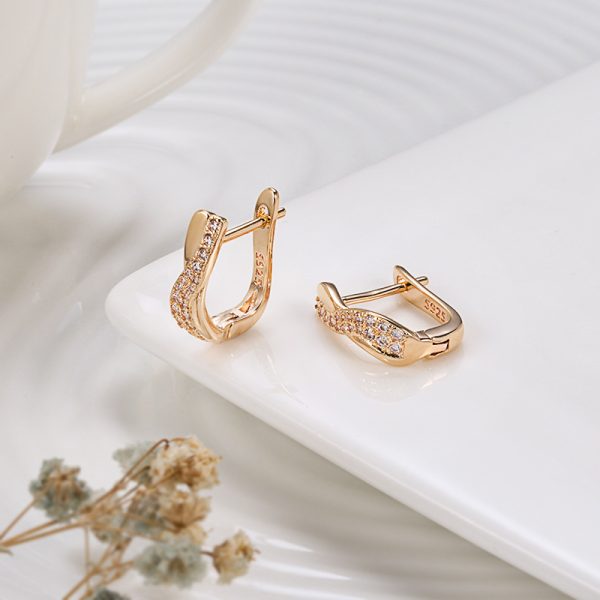 Popular Fine Zircon-embedded Earrings Women