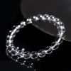 Natural Donghai Old Materials White Water Round Beads Crystal Bracelet