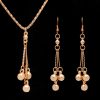 Earrings necklace jewelry set