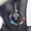 Natural stone bead earrings