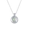 Hollow Open Lucky Tree Noctilucent Necklace Women